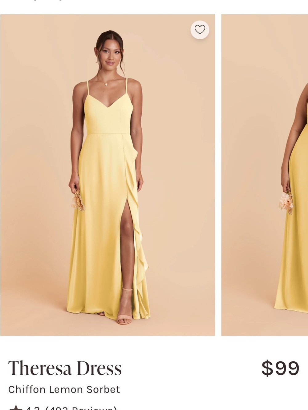 Birdy grey -Theresa Dress
Chiffon Lemon Sorbet